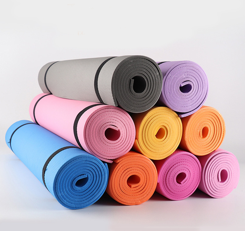 FDM Hot Sale Custom Logo Printed EVA Durable Non Slip Eco-Friendly Yoga Mats Round Yoga Mat Set