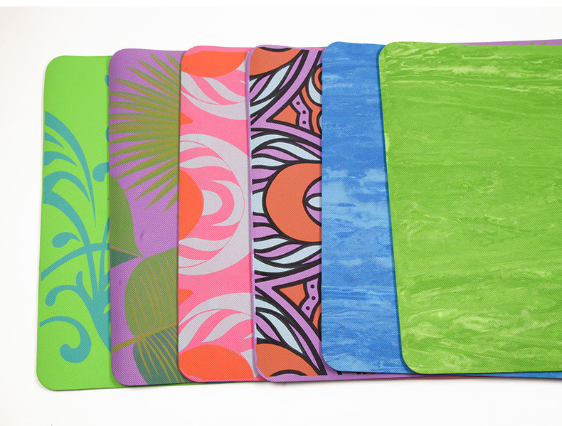 FDM Hot Sale Custom Logo Printed EVA Durable Non Slip Eco-Friendly Yoga Mats Round Yoga Mat Set