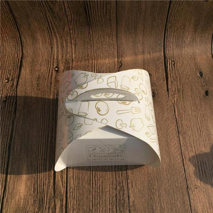 Cake Tea Box Cajas De Carton Egg Wholesale Shadow Triangle Food Bento Package Packing With Window Custom Japanese Cake Box