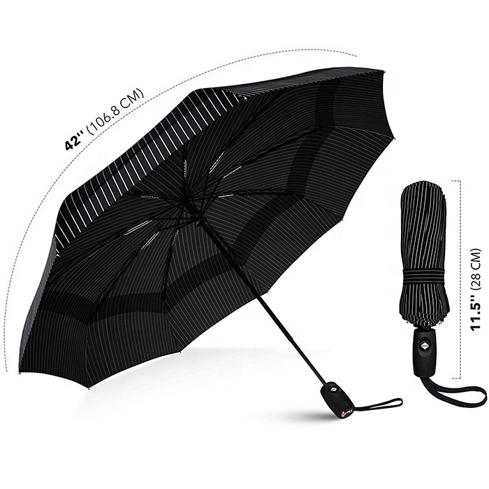 Foldable Anti-UV Windproof Umbrella Customized Automatic Folding Umbrella