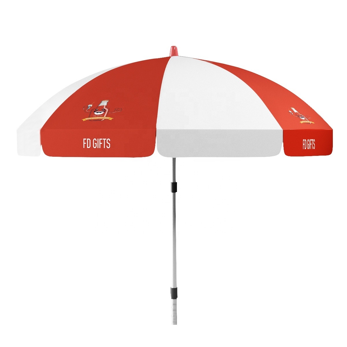 Factory Price Promotional Beach Umbrella Custom Outdoor Patio Parasol Polyester Opp Bag Digital Printing Modern Sun Umbrella