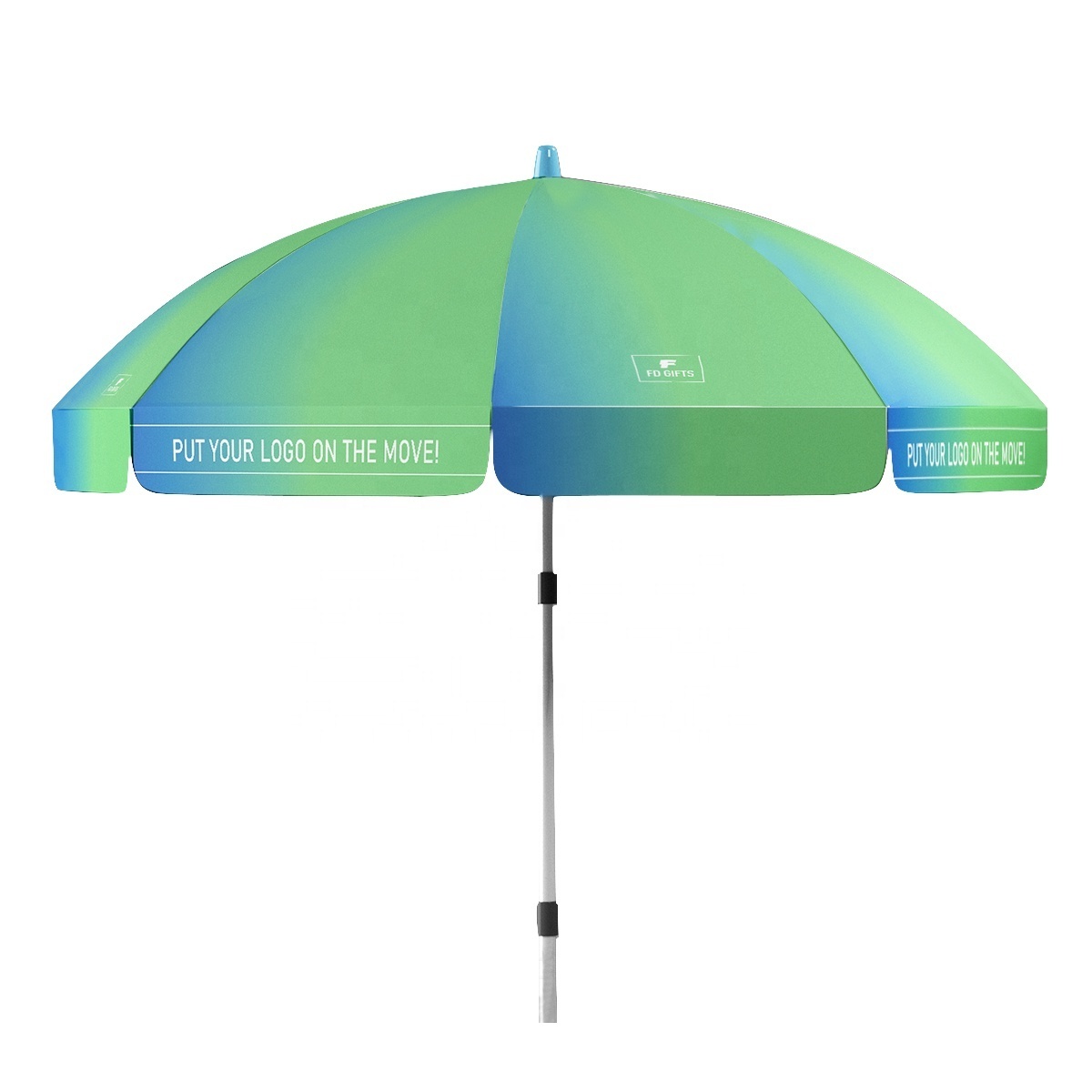 Factory Price Promotional Beach Umbrella Custom Outdoor Patio Parasol Polyester Opp Bag Digital Printing Modern Sun Umbrella