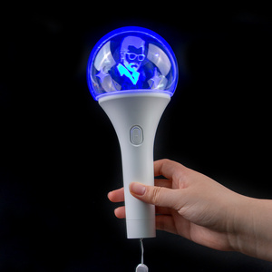 OEM Customized Acrylic Ball Glowing Stick Colorful Concert Cheering LED Hand Light Stick