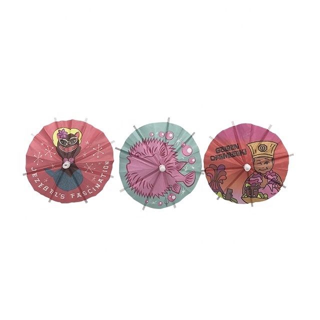 wooden oem toothpick cocktail decoration umbrellas