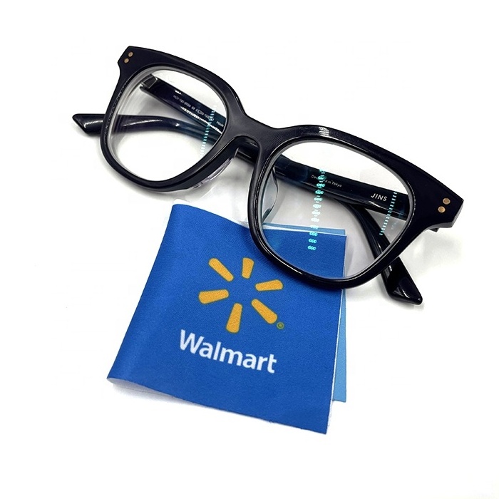 Factory Direct Sale Custom Logo Printing Microfiber Eye Glasses Wiping Cloth Eyeglasses Glasses Cleaning Cloth