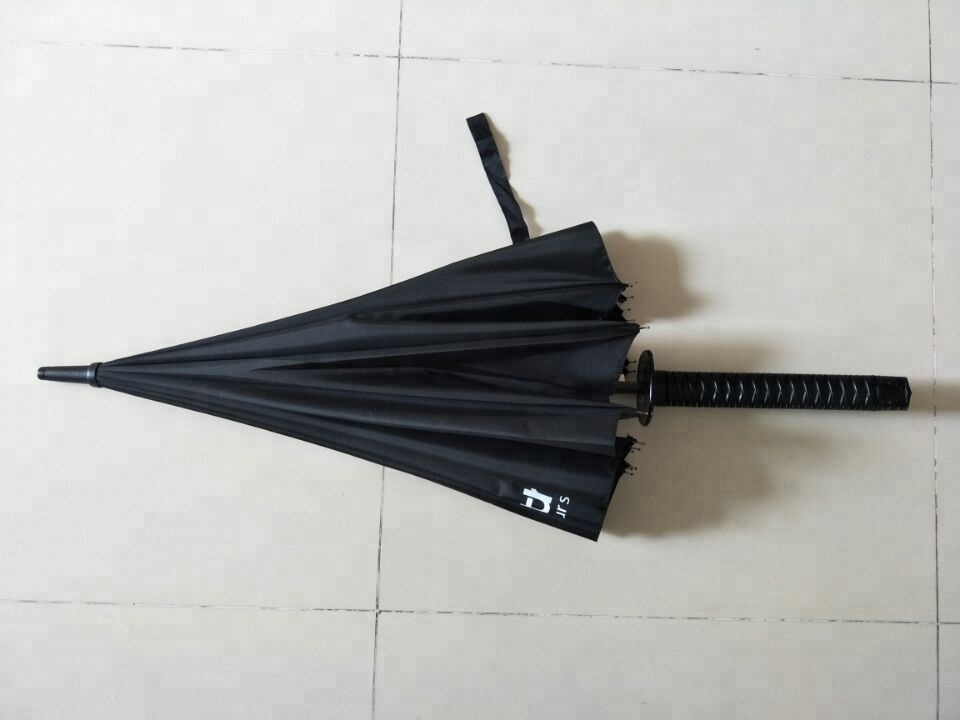 Fashional Style Black Samurai Sword Umbrella Japan Umbrella