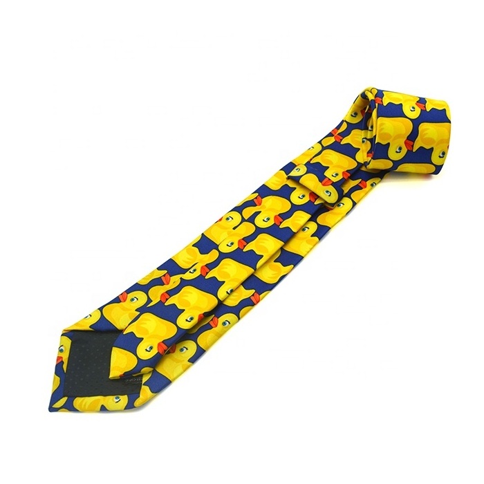 Custom Printed Logo New Design Men's Polyester Tie