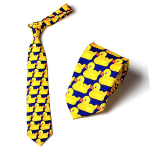 Custom Printed Logo New Design Men's Polyester Tie