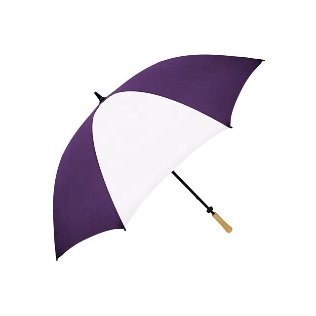 promotion fiberglass stick 8k golf umbrella with printing logo