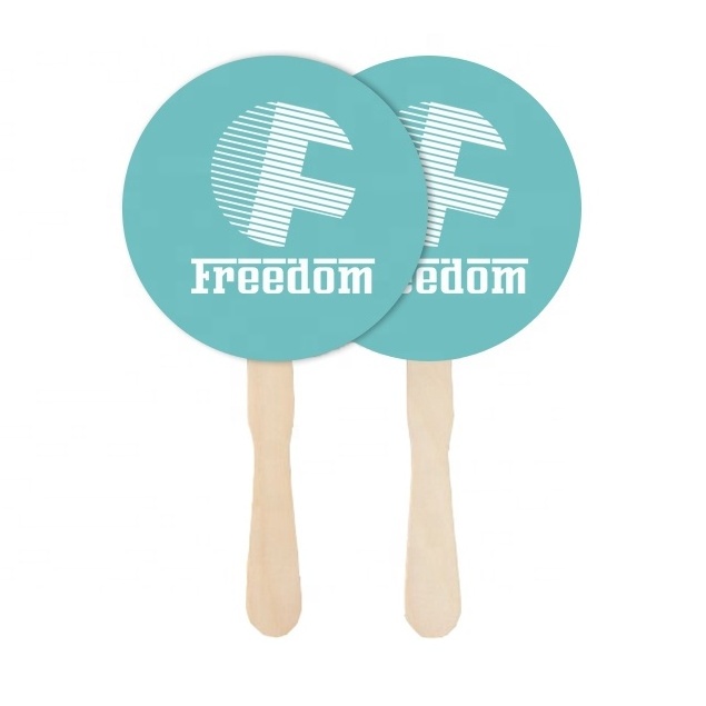 Promotional Gifts Popular Custom Cheap Wooden Hand Fan