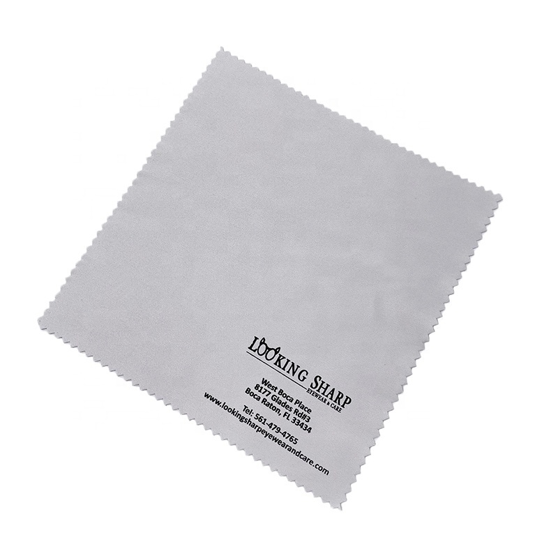 Custom Logo Printed Microfiber Eyeglasses Lens Cleaning Cloth