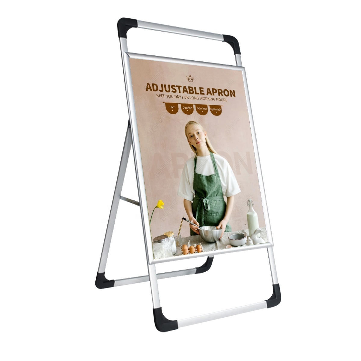 Outdoor Advertising One Side Sandwich Board Sign Snap A Frame Sign Poster Stand