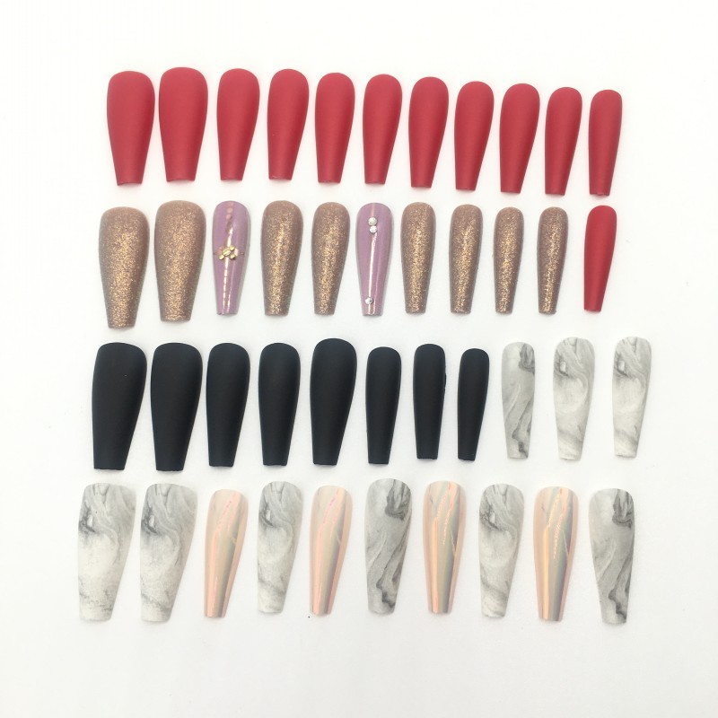 Free Sample False Nails Full Cover Artificial Acrylic False Nails for DIY Beauty Nail Art