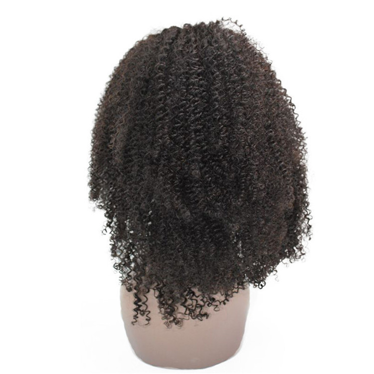 Instock 100% Human Hair Full Lace Wig 180% Density Mongolian Afro Kinky Curly 4a 4b 4c Lace Front Wigs