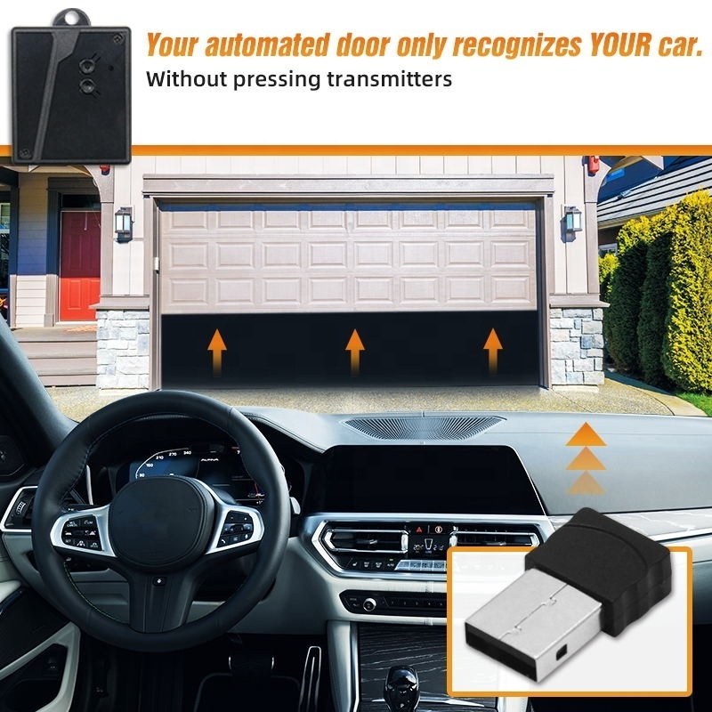 Universal Car Transmitter 2.4G Bluetooth USB Plug Sensor No Remote Control Open Door Wireless 2ch Garage Door Opening Receiver