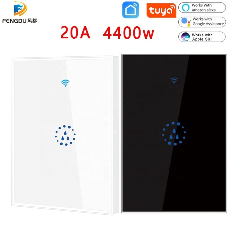 Tuya/eWeLink APP US AU 20A 4400W Smart Home WiFi Switch Support Voice Control Alexa Google Home Smart Water Heater Boiler Switch