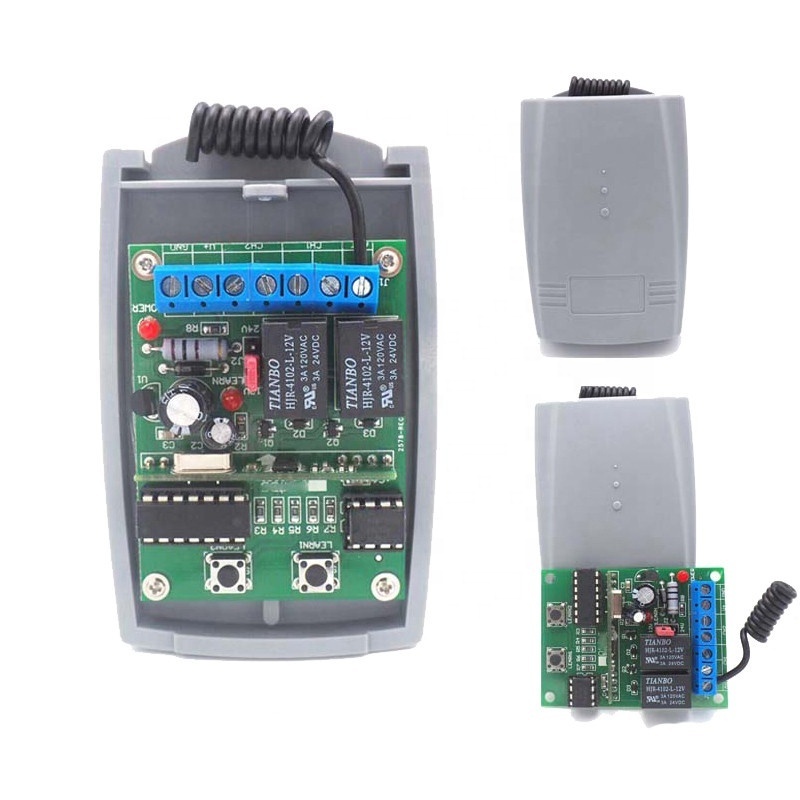 433mhz receiver Wireless Garage Door DC 12V - 24V Rolling fixed Code Receiver garage gate Remote control switch