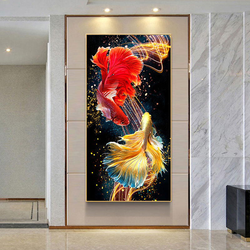 Hot Selling 5D Diamond Painting Living Room Framed Wall Arts Decorative Painting Gem Art Kids Diamond Painting Kit