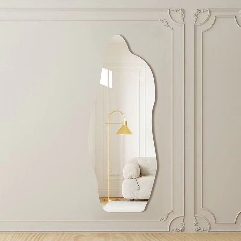 Full-body small bear explosion-proof full-length mirror wall-mounted  self-adhesive fitting mirror acrylic decorative mirror