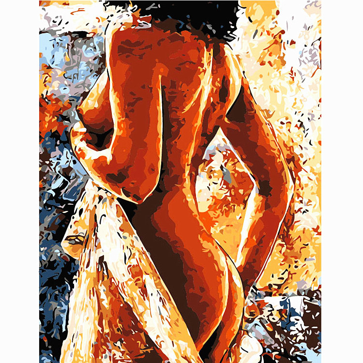 Wholesale Adult Custom Nude Body Painting By Numbers Portrait Kits Hand Painted Painting Art Drawing Painting By Numbers