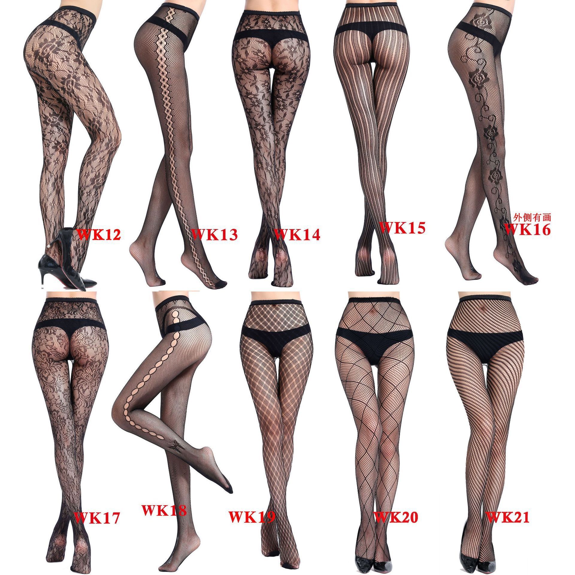 Plus Size Fishnet Stockings Tights Thigh High Mesh Stockings Pantyhose for Women