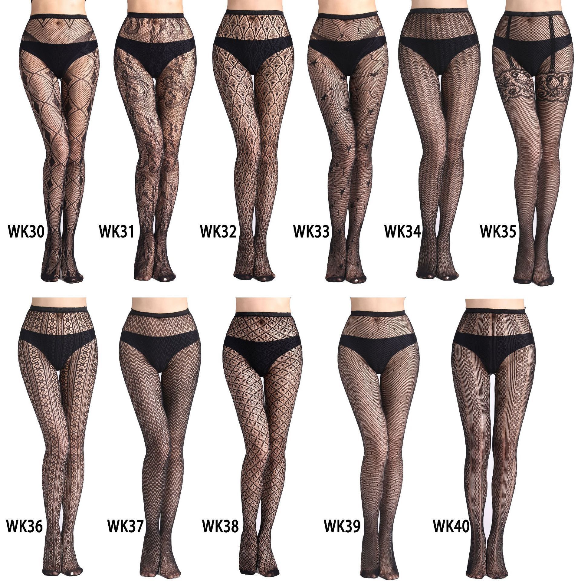 Plus Size Fishnet Stockings Tights Thigh High Mesh Stockings Pantyhose for Women