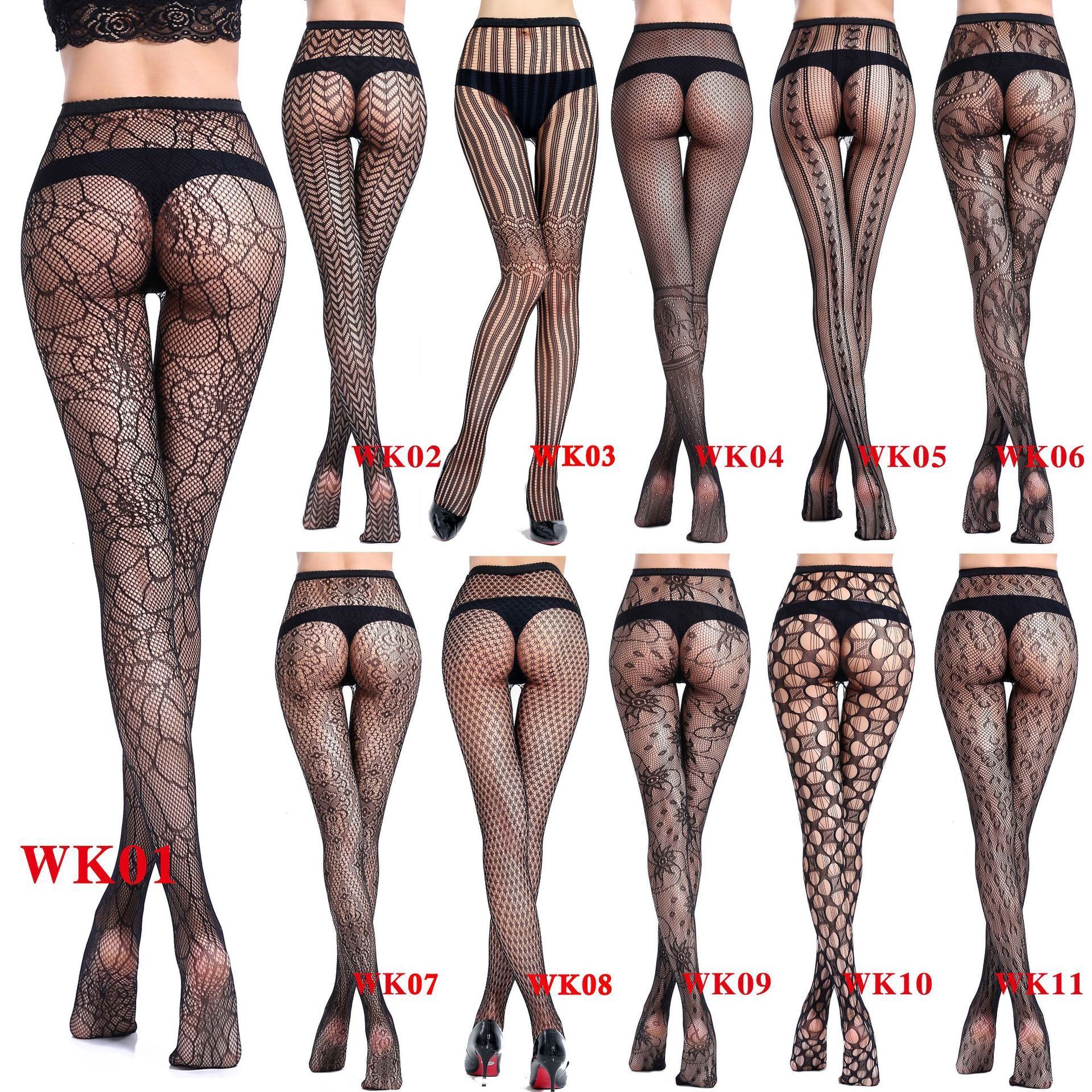 Plus Size Fishnet Stockings Tights Thigh High Mesh Stockings Pantyhose for Women