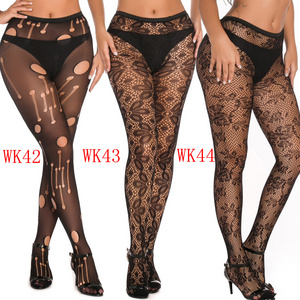 Plus Size Fishnet Stockings Tights Thigh High Mesh Stockings Pantyhose for Women