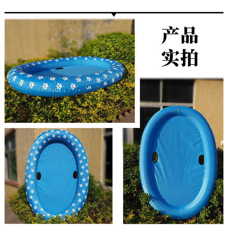 Pet Swimming Bed Pool Float Dog Water Raft Bath Bed Swimming Laps Inflatable