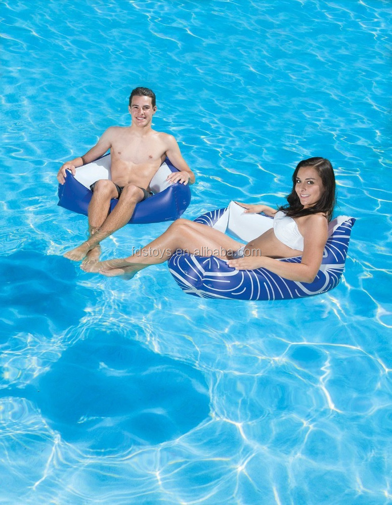 triangle inflatable float chair swim ring pool float lounger