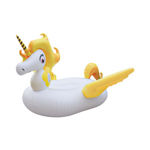 On Stock Giant PVC Inflatable Unicorn Pool Floating Island for Adults Swim Pool Fun