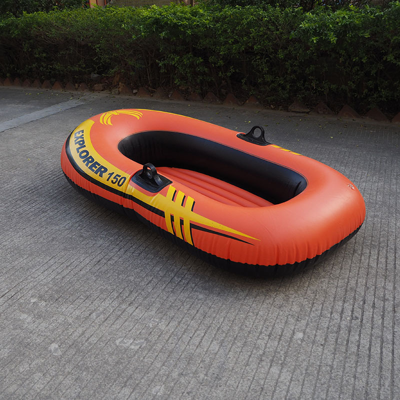 PVC inflatable boat kayak inflatable pontoon fishing boat with sail manufacturers  Boat Set With Oars