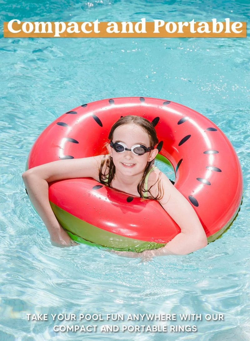 Pool Float Tubes for Swimming Pool Kids Adults Beach Outdoor Party Supplies, 31.5 inches Inflatable Pool Float Rings