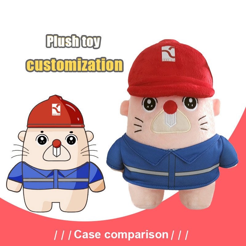 Customized Soft Stuffed Anime Plushie Separable Figure Idol Dolls Manufacturer Custom Standing Sitting Posture Plush Doll