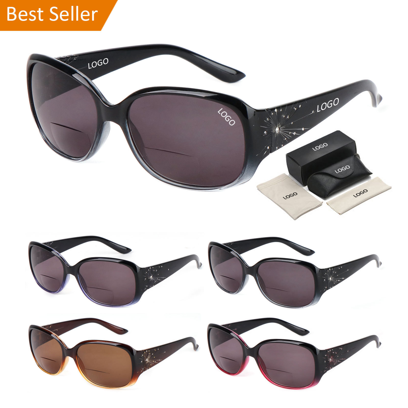 2022 Cheap Hot Sale Fashion Women Designer Reading Glasses Bifocal Sun Reading Glasses Luxury Bifocal Reading Glasses