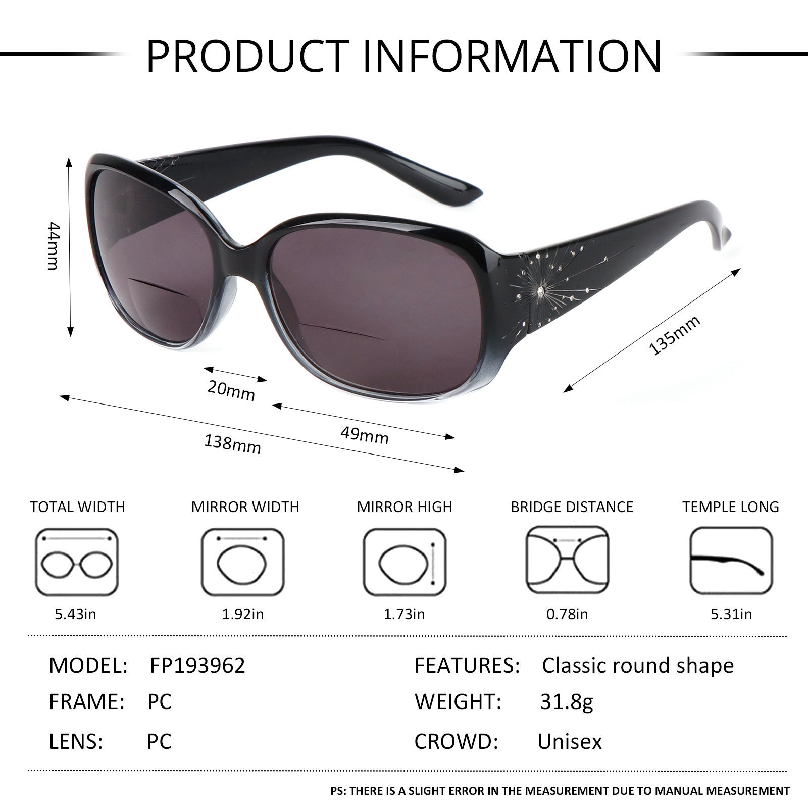 2022 Cheap Hot Sale Fashion Women Designer Reading Glasses Bifocal Sun Reading Glasses Luxury Bifocal Reading Glasses