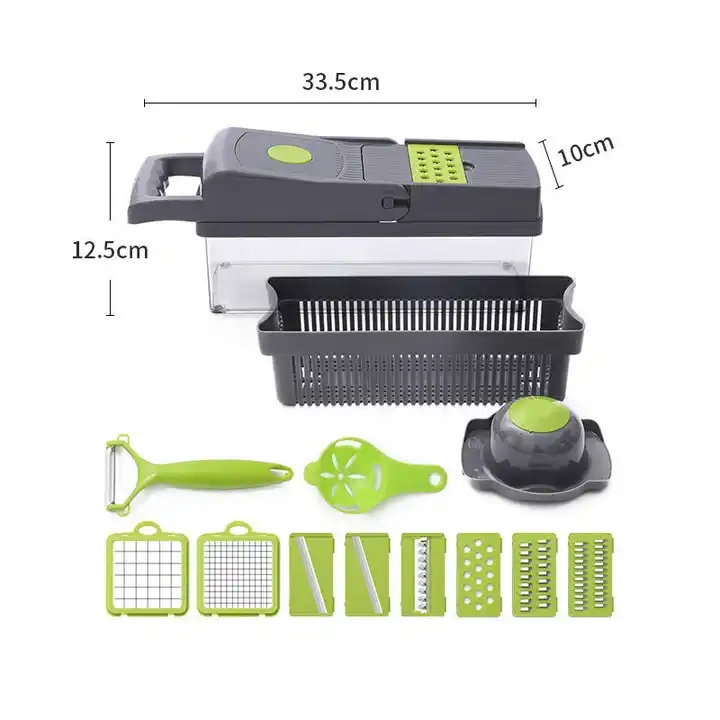 Multifunctional 14 in 1 Vegetable Veggie Chopper Kitchen Vegetable Slicer Dicer Cutter