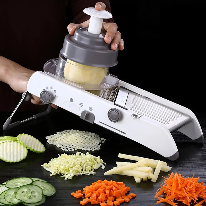 Smart Multifunctional Mandoline Slicer 18 in 1 Adjustable Mandoline Food Slicer Vegetable Chopper