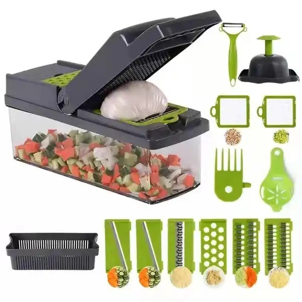 Vegetable Chopper Slicer 14 in 1 Veggie Dicer Cutter for Onion Tomato Potato Food Chopper