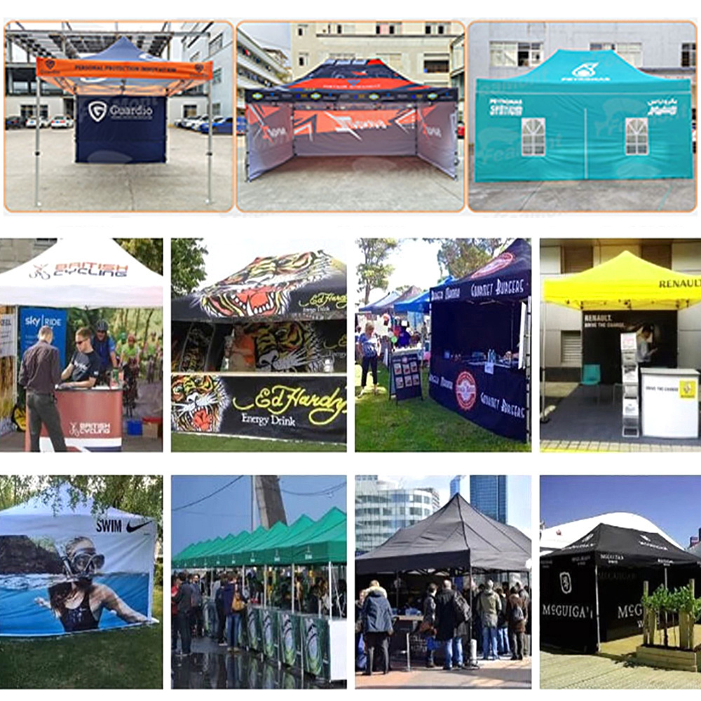 FEAMONT  factory Good Quality wholesale Canopies 10x10ft Waterproof Gazebo folding iron gazebo  awning canopy beach  tent