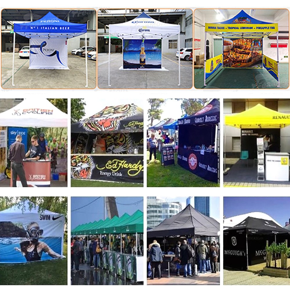 FEAMONT 3x3 10x10 Outdoor Aluminum Trade Show Tent Exhibition Event Marquee Gazebos Canopy Pop Up Custom Printed tent