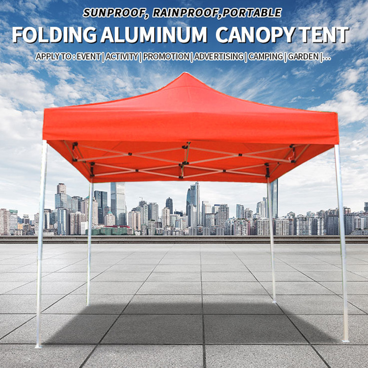 FEAMONT promotional custom tent steel folding canopy tent with side wall for trade show tent