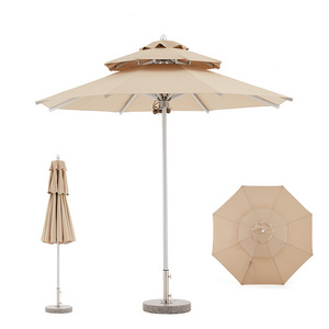 FEAMONT Outdoor Waterproof Garden Umbrella Large Restaurant Cafe Hotel Garden Market Commercial Parasol Patio Umbrella