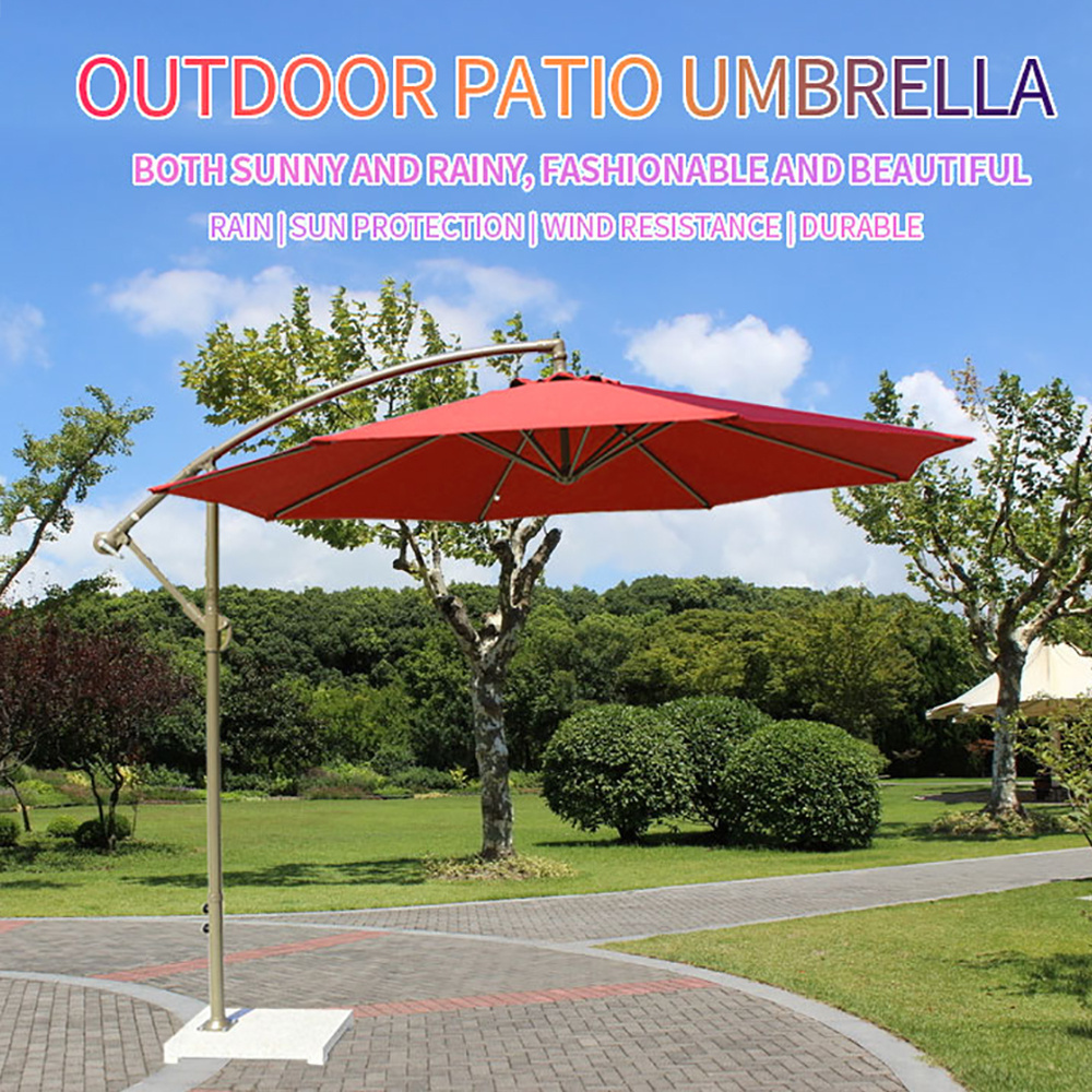 New arrival Luxury outdoor umbrella Heavy Duty Steel 3M Beach Umbrella Outdoor Banana Garden Umbrella