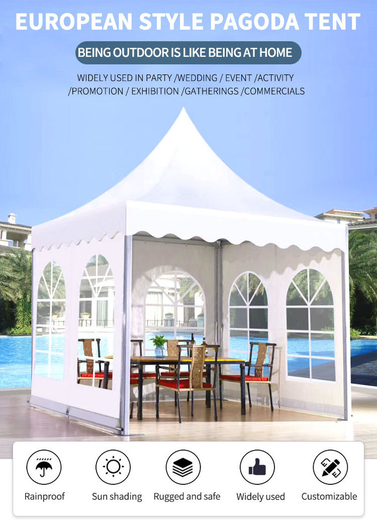 FEAMONT 3X3 5X5 Wedding Party Event Waterproof Garden Marquee Tents Pagoda Tents