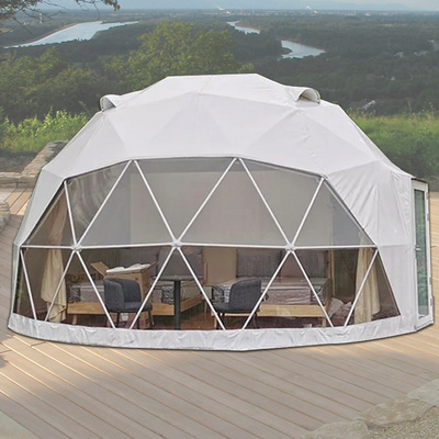 FEAMONT Luxury Hotel Camping Tents Resort Waterproof Inflatable Clear Geodesic Glamping Dome House Tent