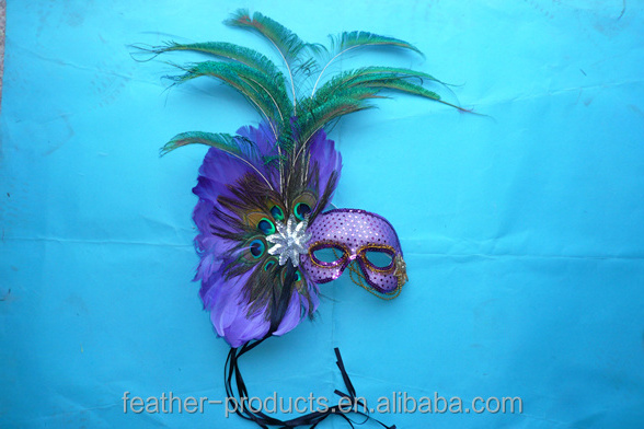 hot sale sexy Blue white red Women Feathered Venetian Masquerade Masks