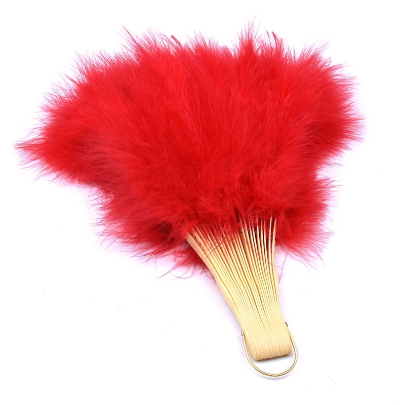 high quality peacock feather hand fan burlesqu large feather fan