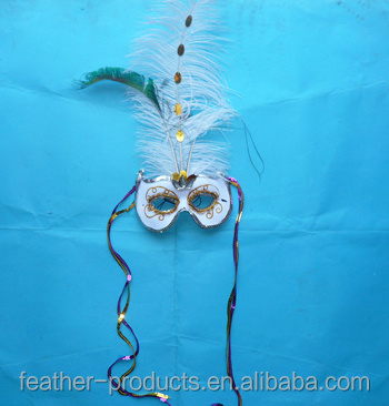 hot sale sexy Blue white red Women Feathered Venetian Masquerade Masks