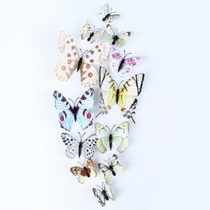 Wholesale Colorful Pvc 3D Artificial Butterfly For Decoration